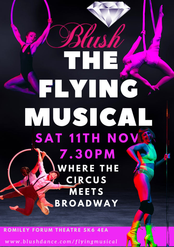Blush Dance Flying Musical Poster 